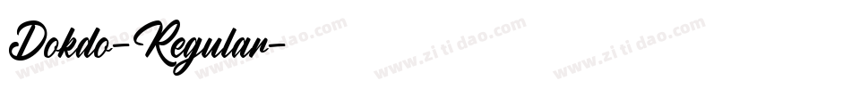 Dokdo-Regular字体转换