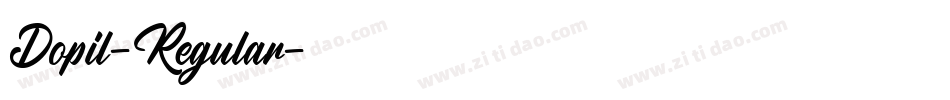 Dopil-Regular字体转换
