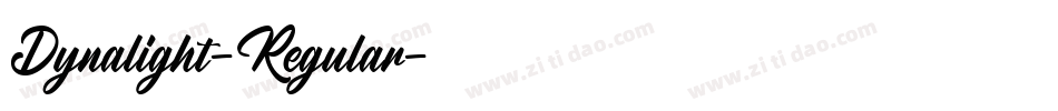 Dynalight-Regular字体转换 Dynalight-Regular字体转换