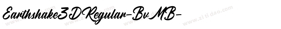 Earthshake3DRegular-BvMB字体转换