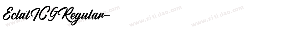EclatICGRegular字体转换