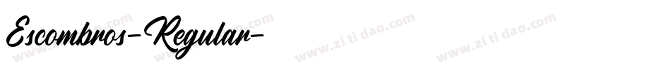 Escombros-Regular字体转换