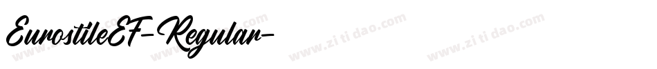EurostileEF-Regular字体转换