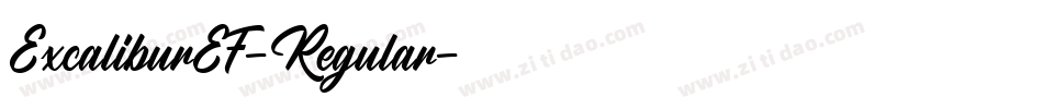 ExcaliburEF-Regular字体转换
