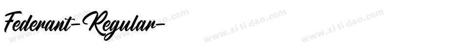 Federant-Regular字体转换