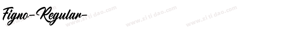 Figno-Regular字体转换