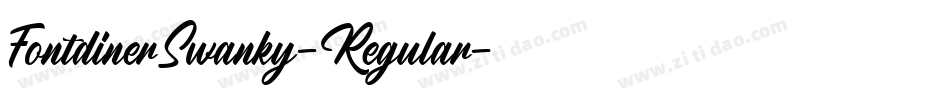 FontdinerSwanky-Regular字体转换