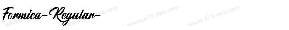 Formica-Regular字体转换
