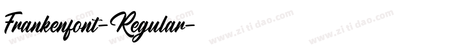 Frankenfont-Regular字体转换