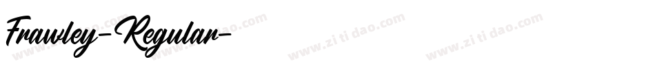 Frawley-Regular字体转换