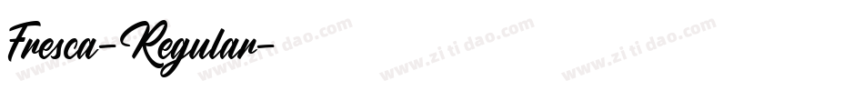 Fresca-Regular字体转换
