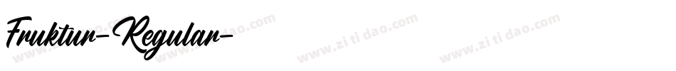 Fruktur-Regular字体转换