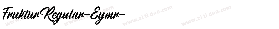 FrukturRegular-Eymr字体转换