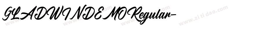 GLADWINDEMORegular字体转换