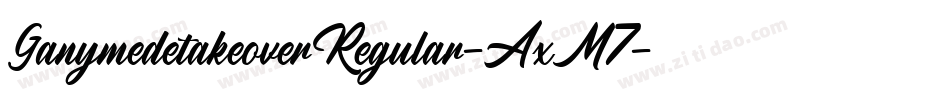 GanymedetakeoverRegular-AxM7字体转换