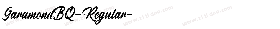 GaramondBQ-Regular字体转换 GaramondBQ-Regular字体转换