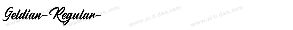 Geldian-Regular字体转换