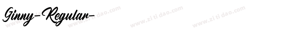 Ginny-Regular字体转换