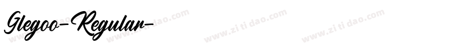 Glegoo-Regular字体转换