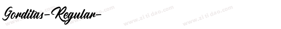 Gorditas-Regular字体转换