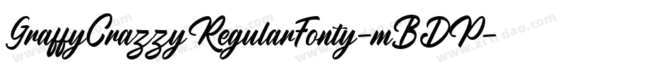 GraffyCrazzyRegularFonty-mBDP字体转换