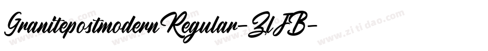 GranitepostmodernRegular-ZlJB字体转换