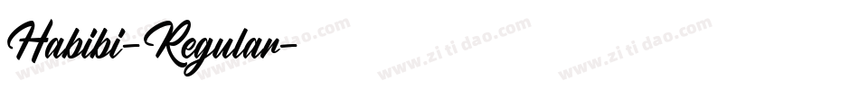 Habibi-Regular字体转换