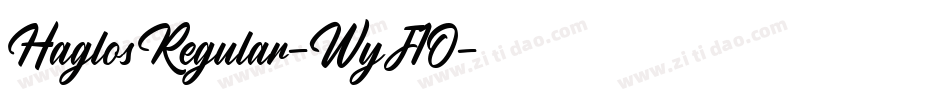 HaglosRegular-WyJ1O字体转换