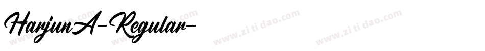 HarjunA-Regular字体转换