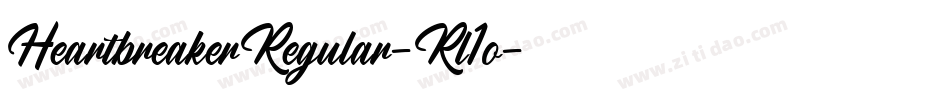 HeartbreakerRegular-Rl1o字体转换