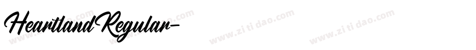 HeartlandRegular字体转换
