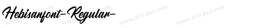 Hebisanfont-Regular字体转换