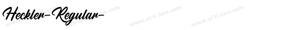 Heckler-Regular字体转换