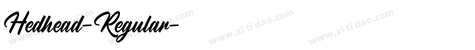 Hedhead-Regular字体转换