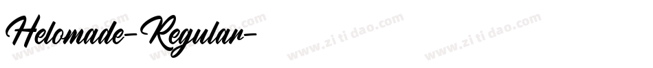 Helomade-Regular字体转换