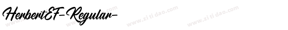 HerbertEF-Regular字体转换