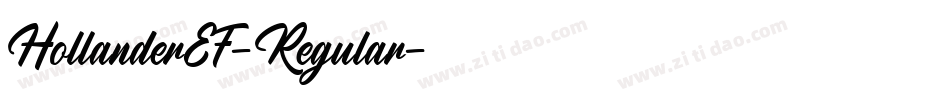HollanderEF-Regular字体转换