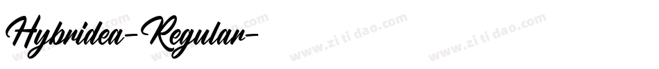 Hybridea-Regular字体转换