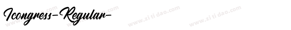 Icongress-Regular字体转换