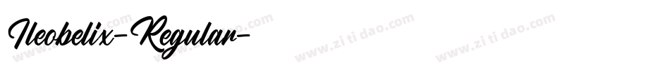Ileobelix-Regular字体转换