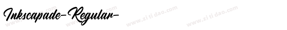 Inkscapade-Regular字体转换