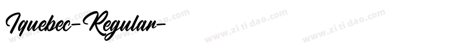 Iquebec-Regular字体转换