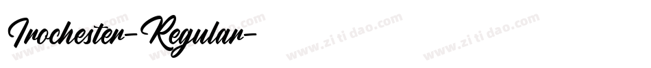 Irochester-Regular字体转换