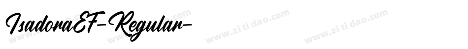 IsadoraEF-Regular字体转换