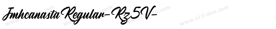 JmhcanastaRegular-Rz5V字体转换