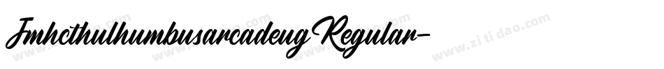 JmhcthulhumbusarcadeugRegular-JleB字体转换
