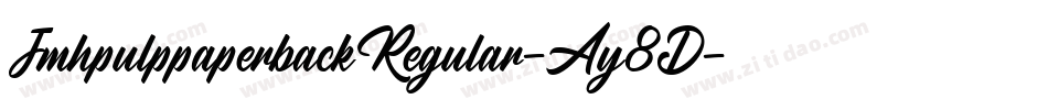 JmhpulppaperbackRegular-Ay8D字体转换