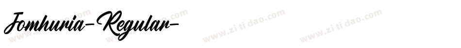Jomhuria-Regular字体转换