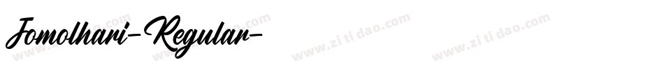 Jomolhari-Regular字体转换