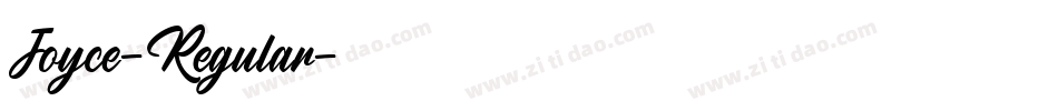 Joyce-Regular字体转换